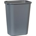 Rubbermaid Commercial 10.25 gal Rectangular 41 QT Large Deskside Wastebaskets, Gray, Plastic RCP295700GYCT